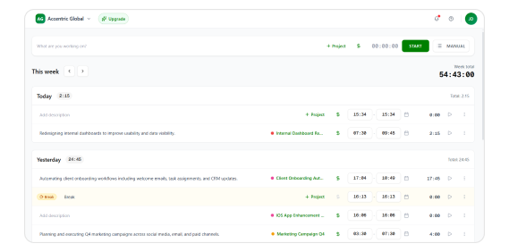 Professional,- not-intrusive