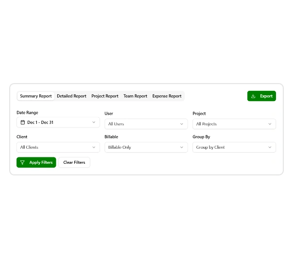 Filters in Punchly Reports