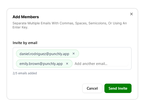 Step 3: Invite your team