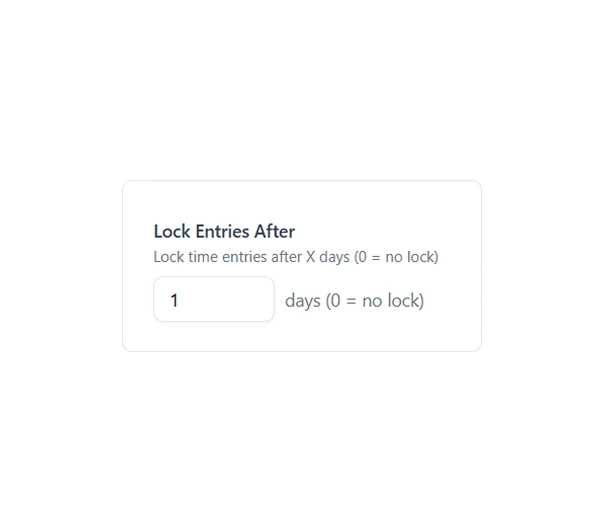 Lock timesheets in Punchly Timesheets
