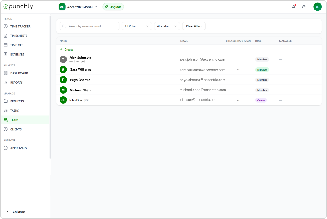 Works with distributed and remote teams - Punchly for developers